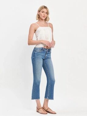 Lovervet Light Blue Cropped Bootcut Jeans